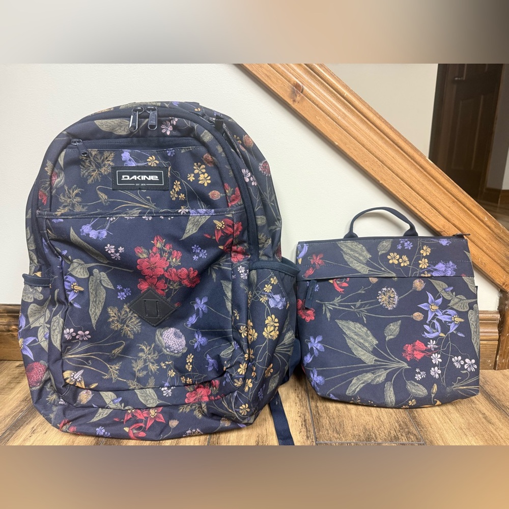 Dakine Floral Backpack - Black and Multicolor
